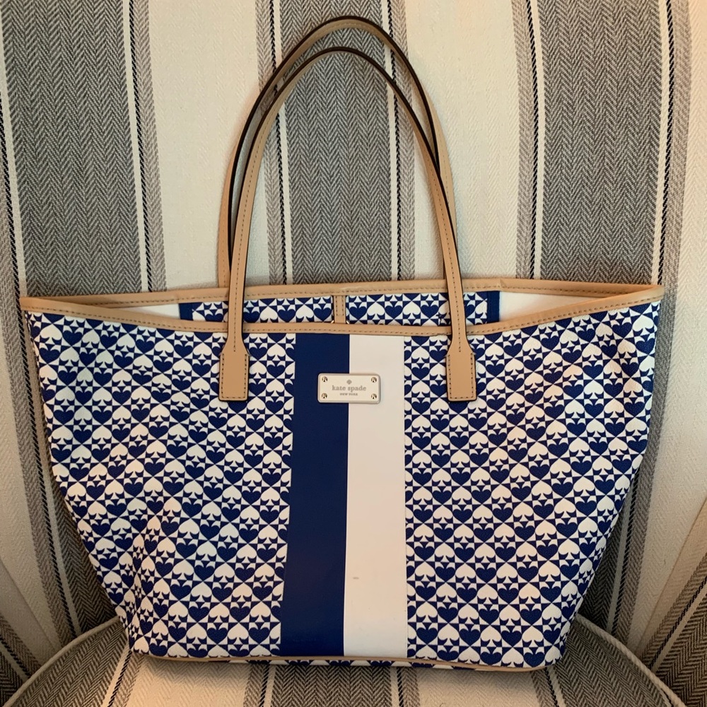 Authentic Kate Spade Blue and White shoulder bag